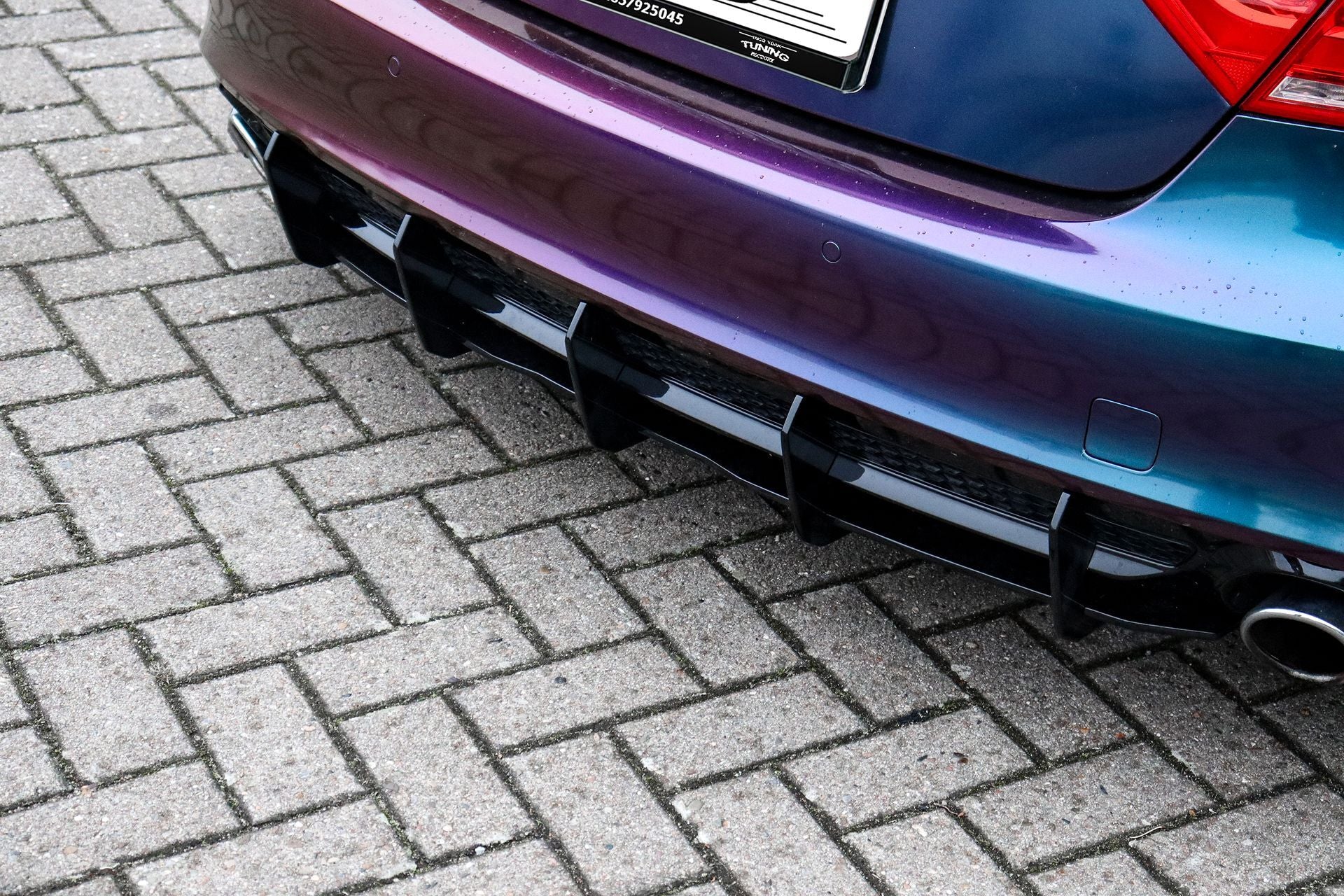 Gefräster Heckansatz aus ABS für Audi A7+S7 C7 4G mit S-Line