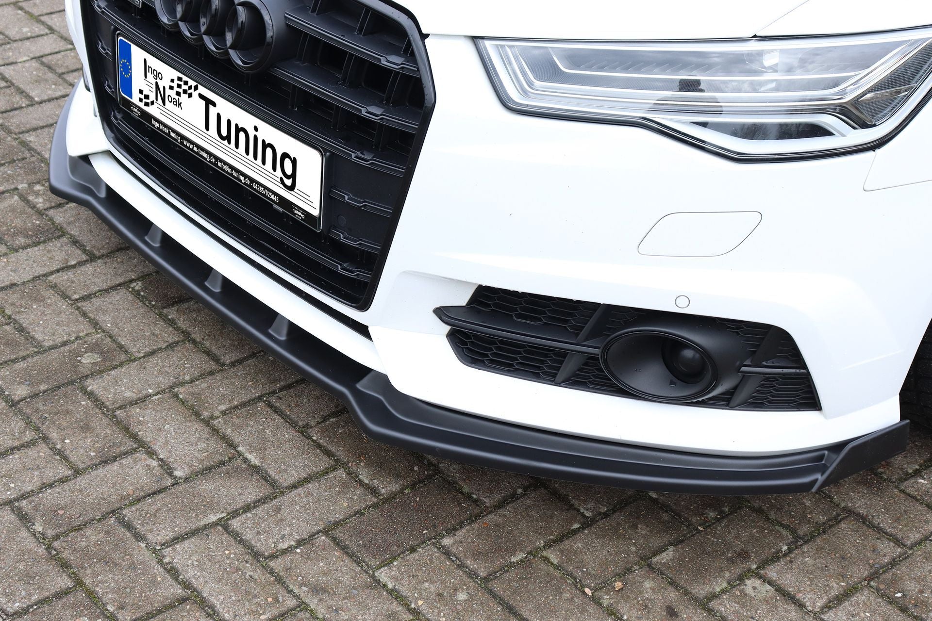 Cup Frontspoilerlippe mit Wings für Audi A6 S-Line+ S6 4G C7