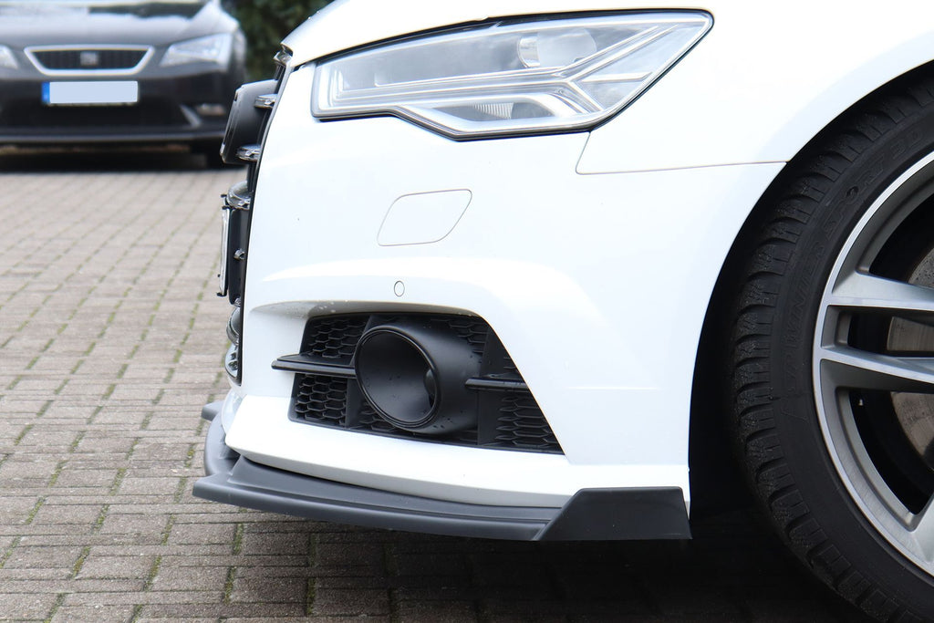 Cup Frontspoilerlippe mit Wings für Audi A6 S-Line+ S6 4G C7