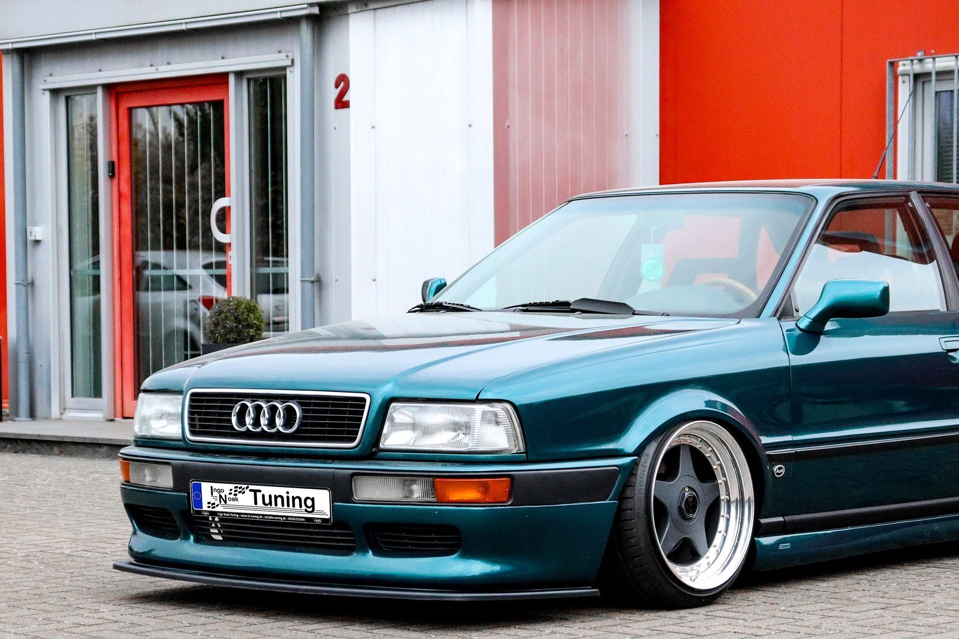 Cup Frontspoilerlippe für Audi 80 B4 mit Votex  Front