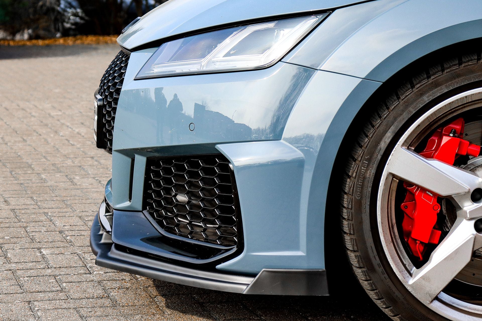 Spoilerschwert Frontspoiler mit Wing aus ABS für Audi TTRS 8S Facelift