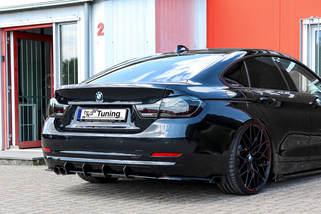 Heckeinsatz Diffusor für BMW 4er F32/F33/F36, Ingo Noak Tuning, sportliches Autozubehör für Heckpartie.