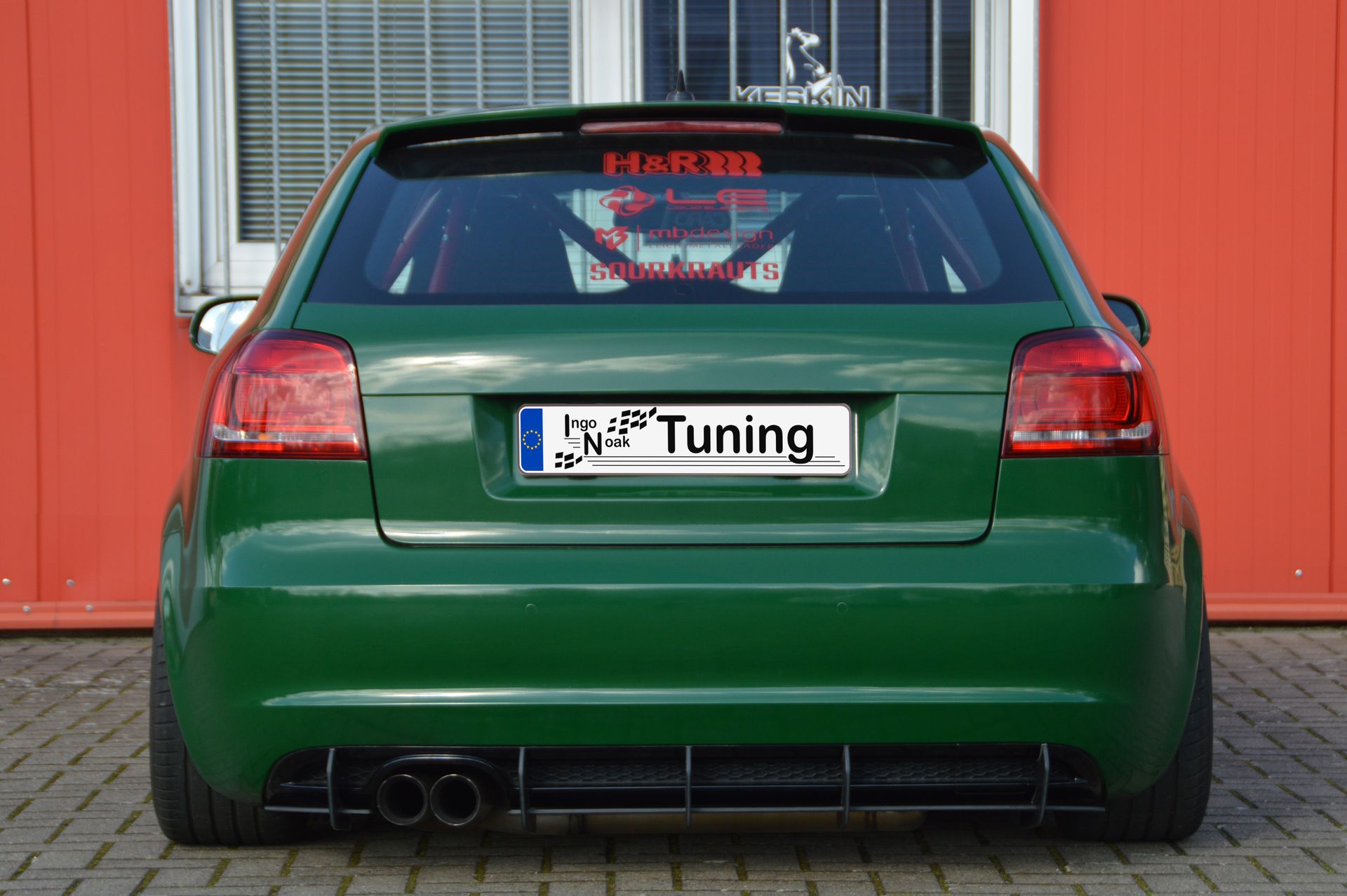 Gefräster Heckansatz für Audi A3 8P Facelift mit S-Line