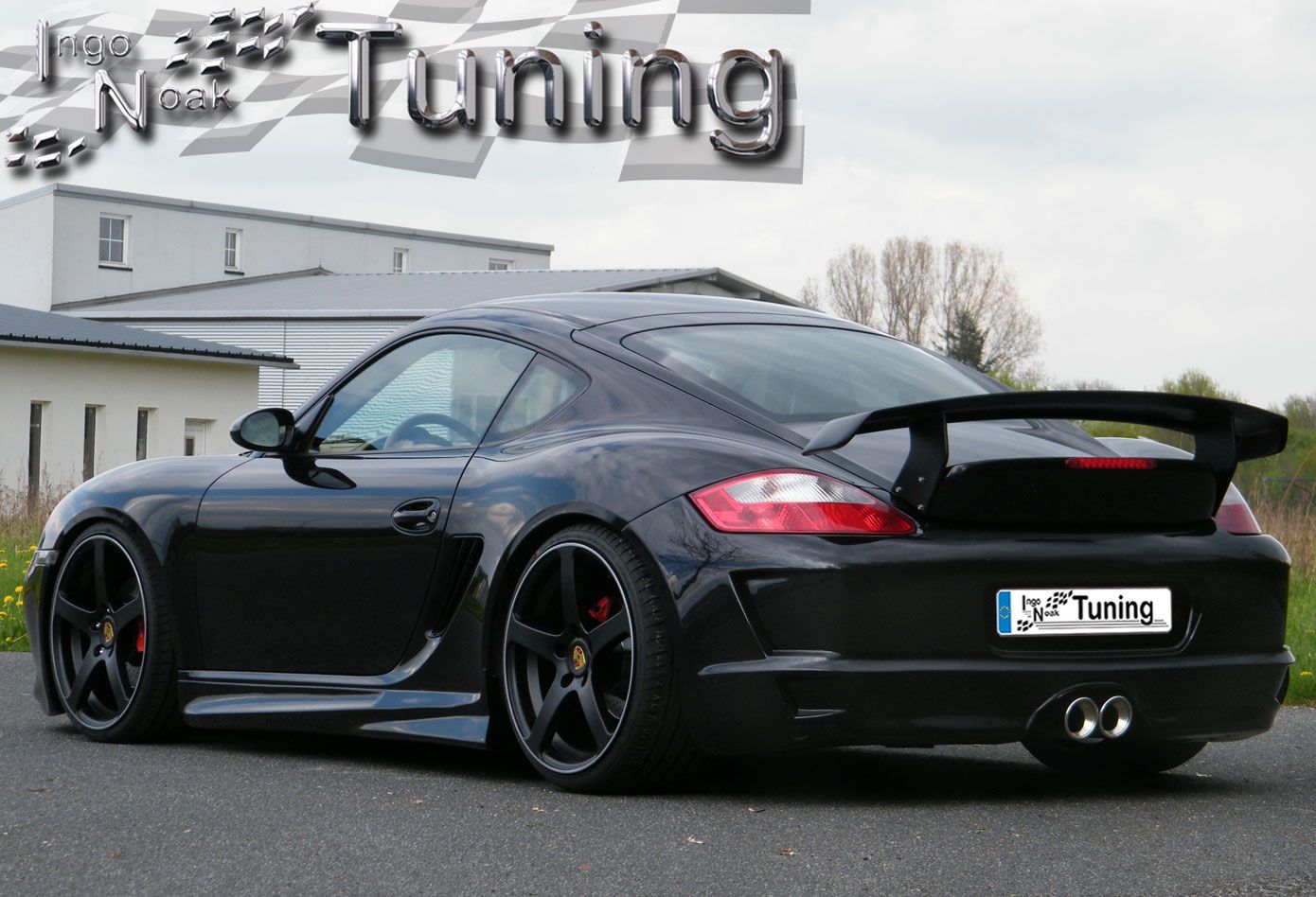 Heckspoiler Heckflügel Ducktail aus GFK für Porsche Cayman Boxster 987 - Ingo Noak Tuning