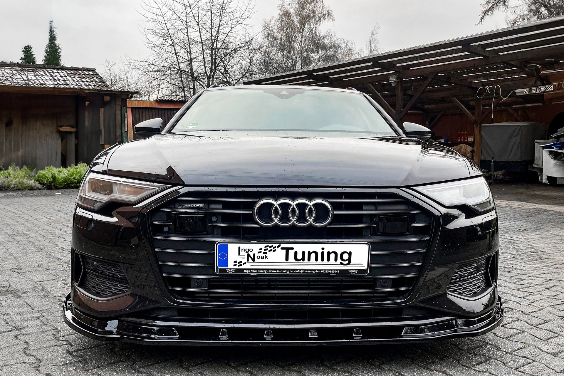 Cup Frontspoilerlippe mit Wings für Audi A6 4K C8 ab Bj. 2018-2023