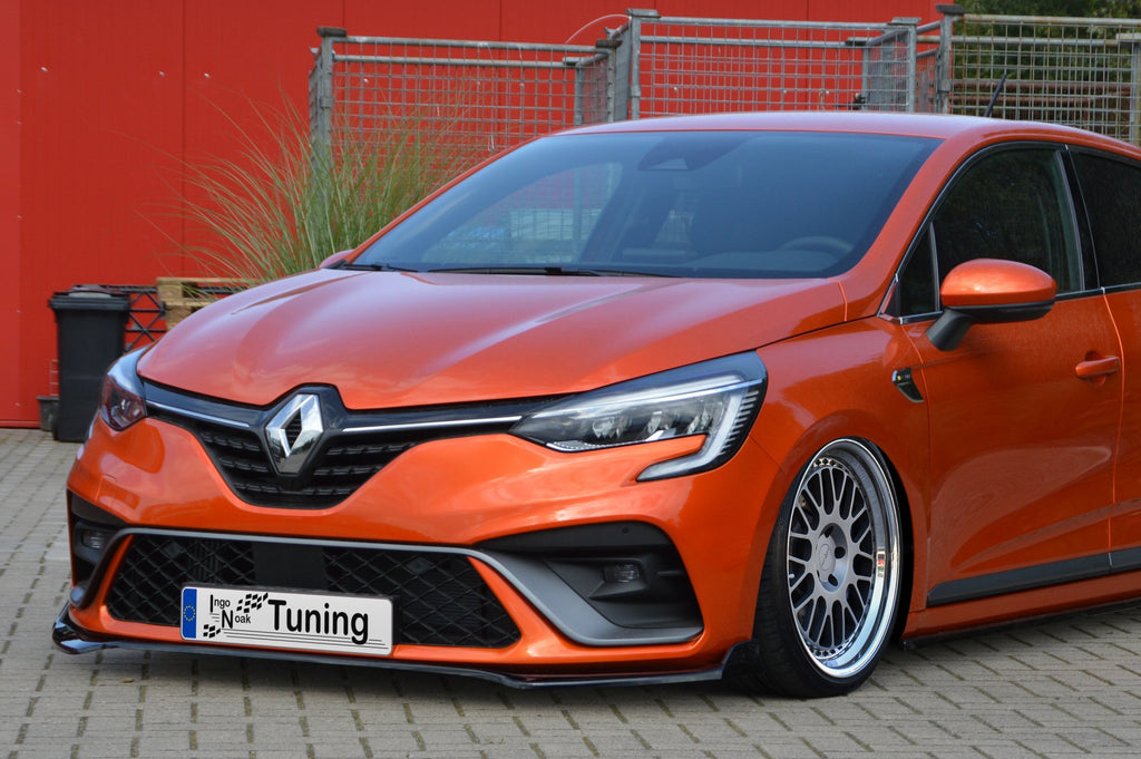 Frontspoiler Cuplippe für Renault Clio 5 RS-Line, hochwertiges Spoilerschwert von Ingo Noak Tuning, detailreiche Ansicht
