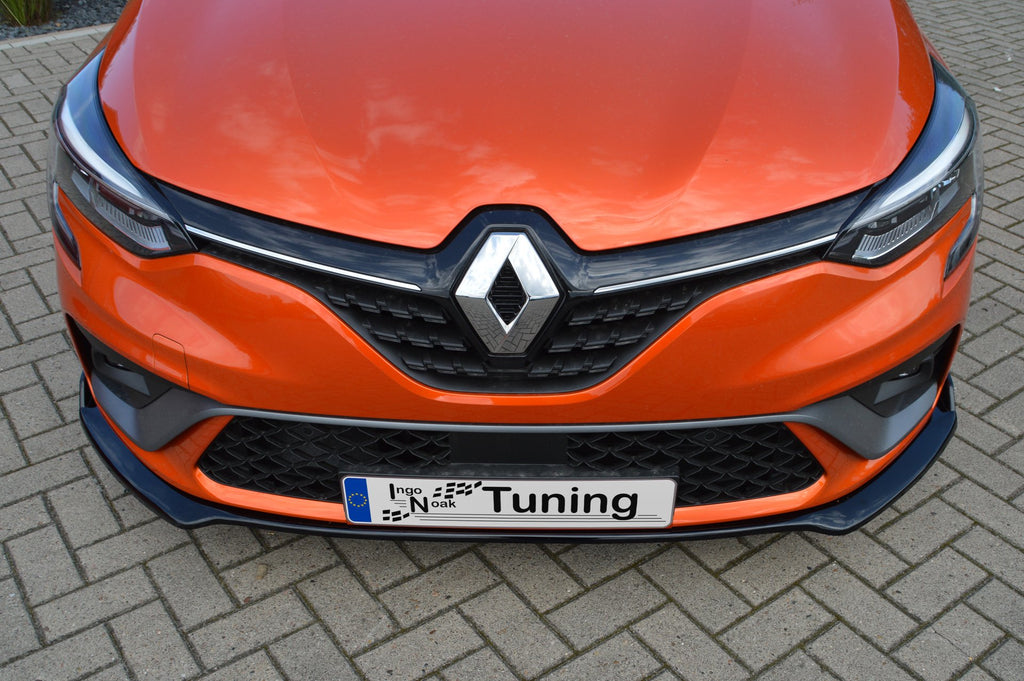 Frontspoiler Cuplippe für Renault Clio 5 RS-Line, Ingo Noak Tuning, zeigt das Spoilerschwert für sportlichen Look.