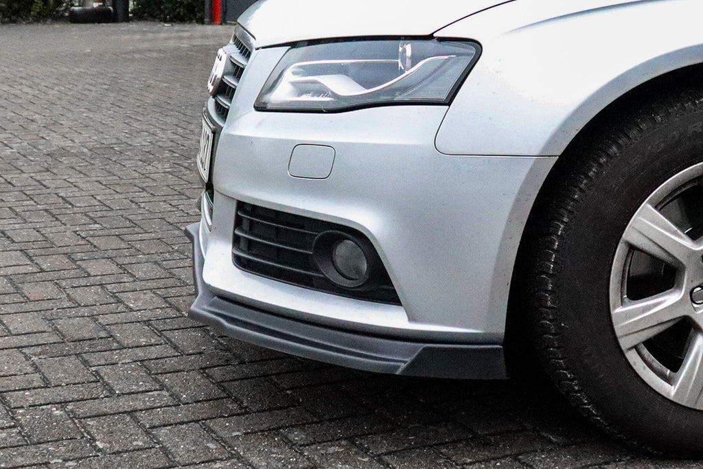 Cup Frontspoilerlippe mit Wings für Audi A4 B8 mit S-Line