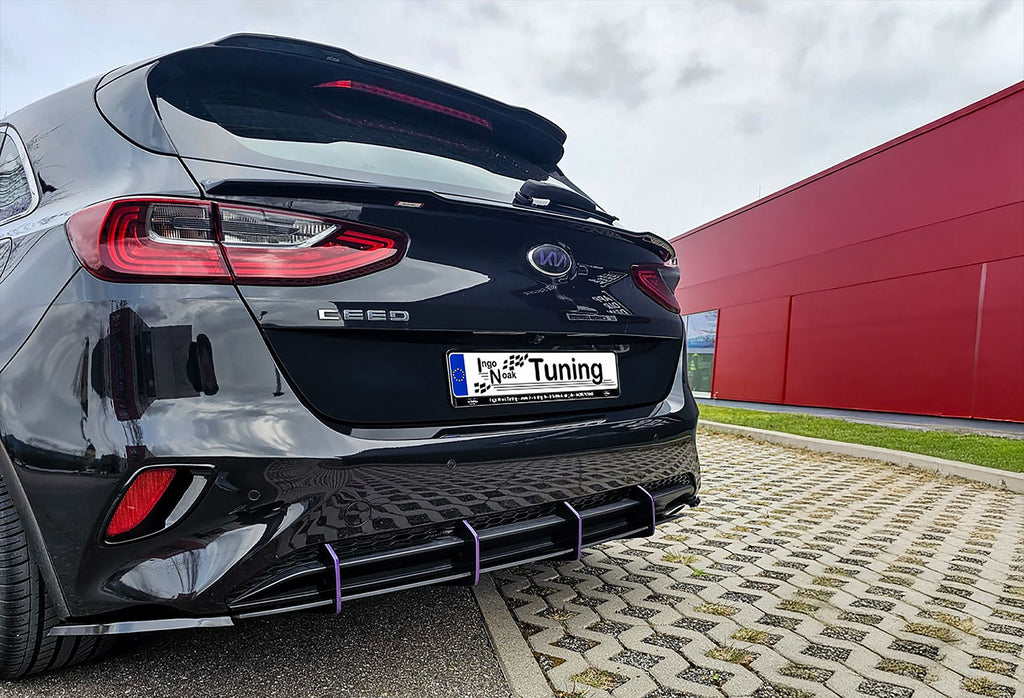 Heckdiffusor für Kia Ceed ab 2018-2021, Ingo Noak Tuning, aerodynamischer Heckdiffusor für sportliches Design