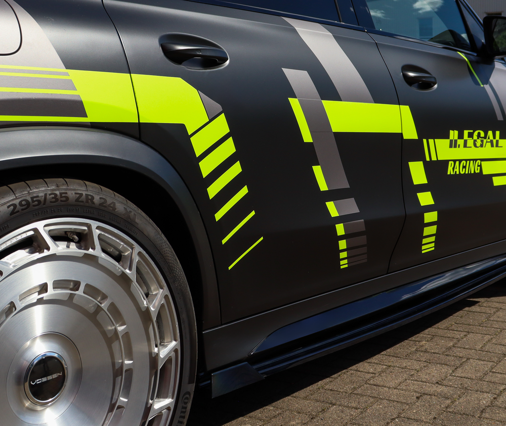 CUP Seitenschwellersatz mit Wing hinten für Mercedes GLS 63 AMG 4 Matic