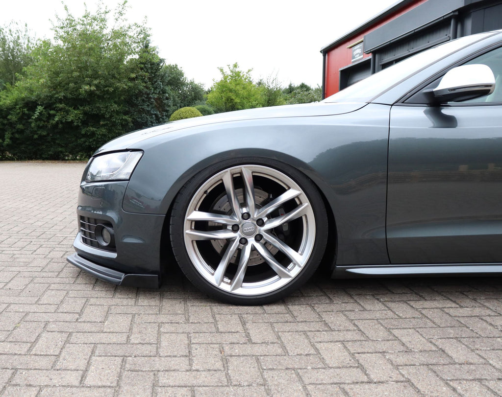 Cuplippe Frontspoilerlippe mit Wings  aus ABS für Audi S5 B8