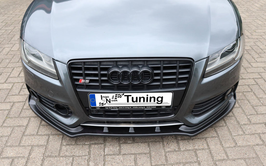 Cuplippe Frontspoilerlippe mit Wings  aus ABS für Audi A5 B8