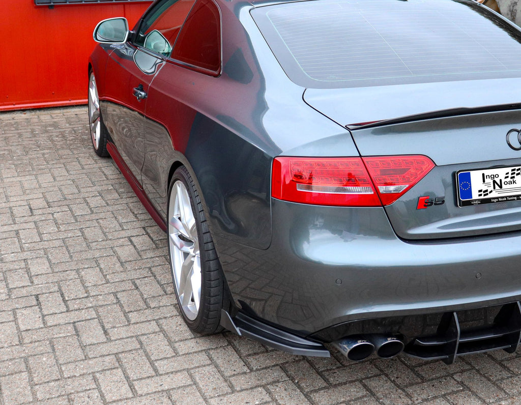 Seitenteile aus ABS mit Wings für Audi S5 B8 Cabrio und Coupe, Heckansatz von Ingo Noak Tuning, sportliches Design