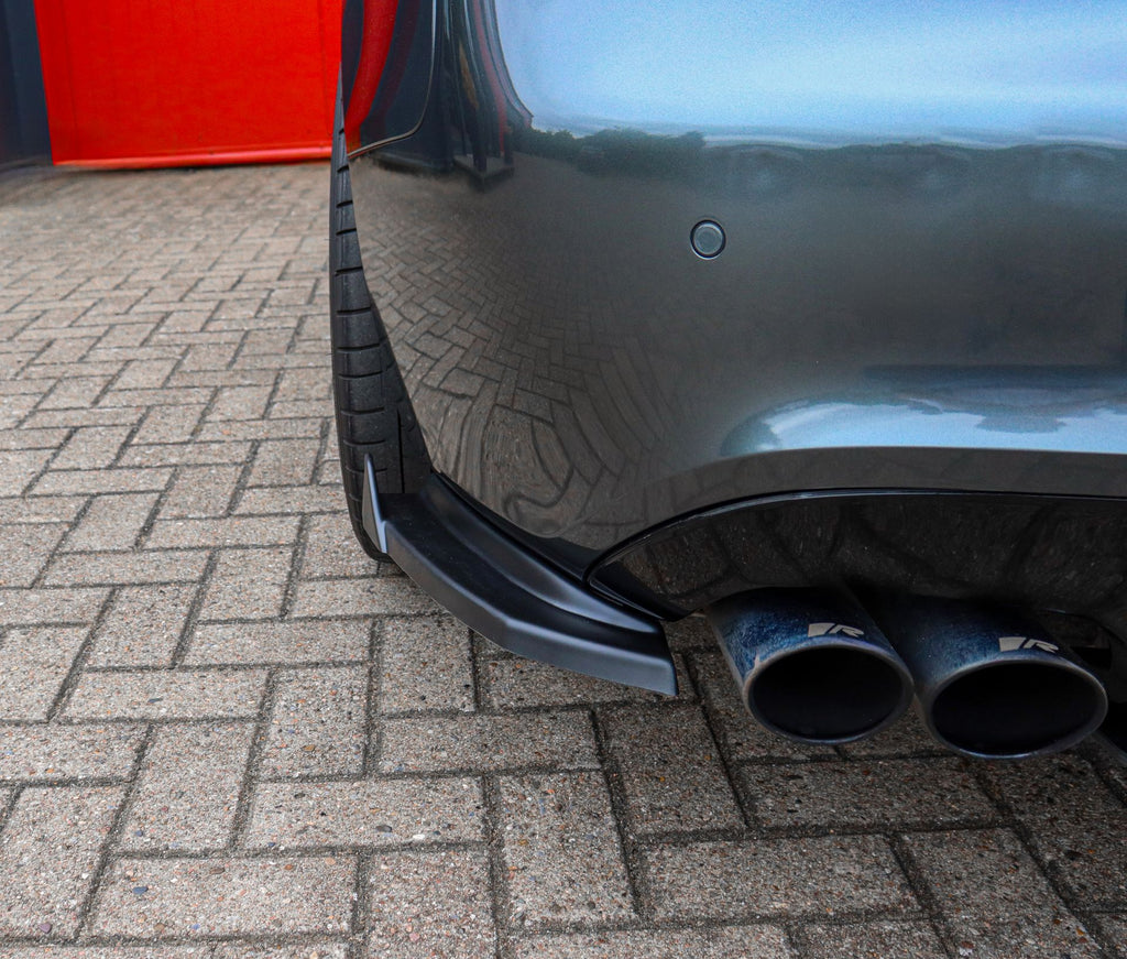 Hellgraue ABS-Heckansatz Seitenteile mit Wings für Audi S5 B8 Cabrio und Coupé, Tuning-Teil von Ingo Noak Tuning
