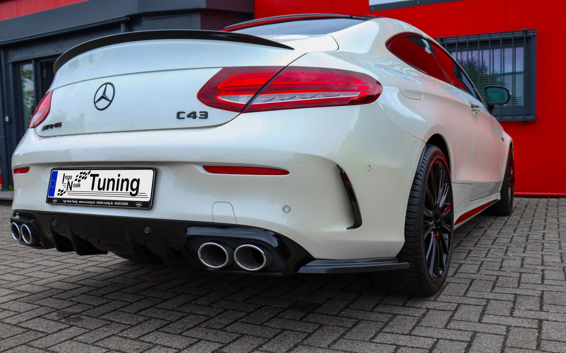 Heckansatz Seitenteile aus ABS für Mercedes Benz C43 AMG Facelift