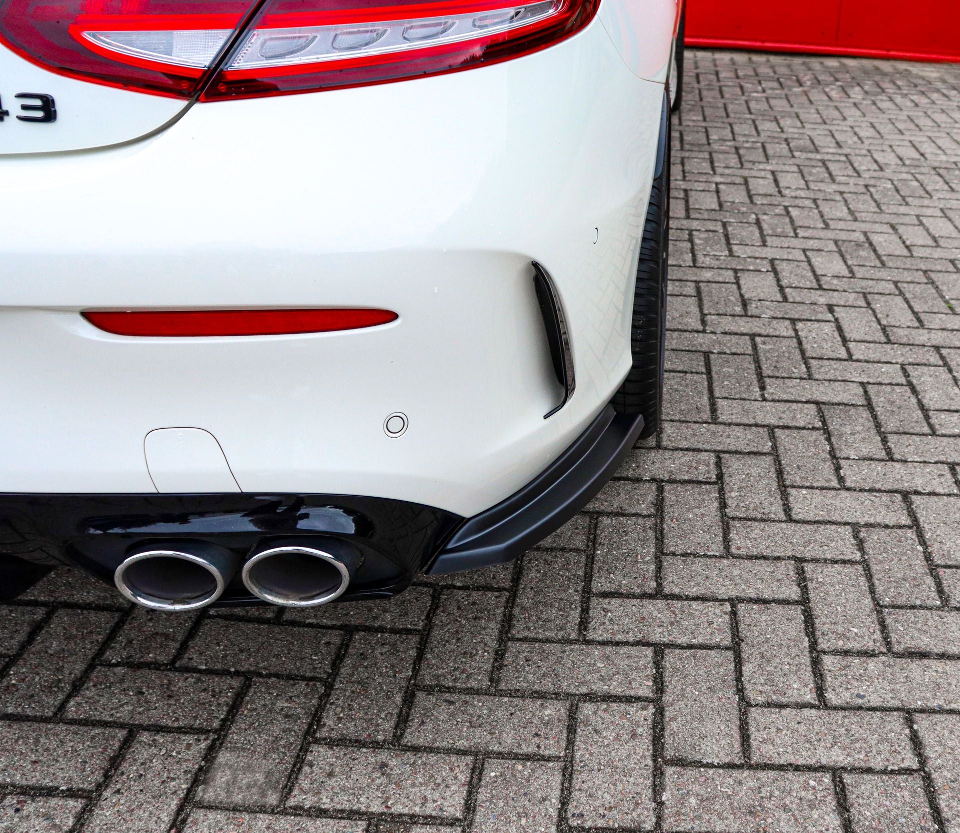 Heckansatz Seitenteile aus ABS für Mercedes Benz C43 AMG Facelift