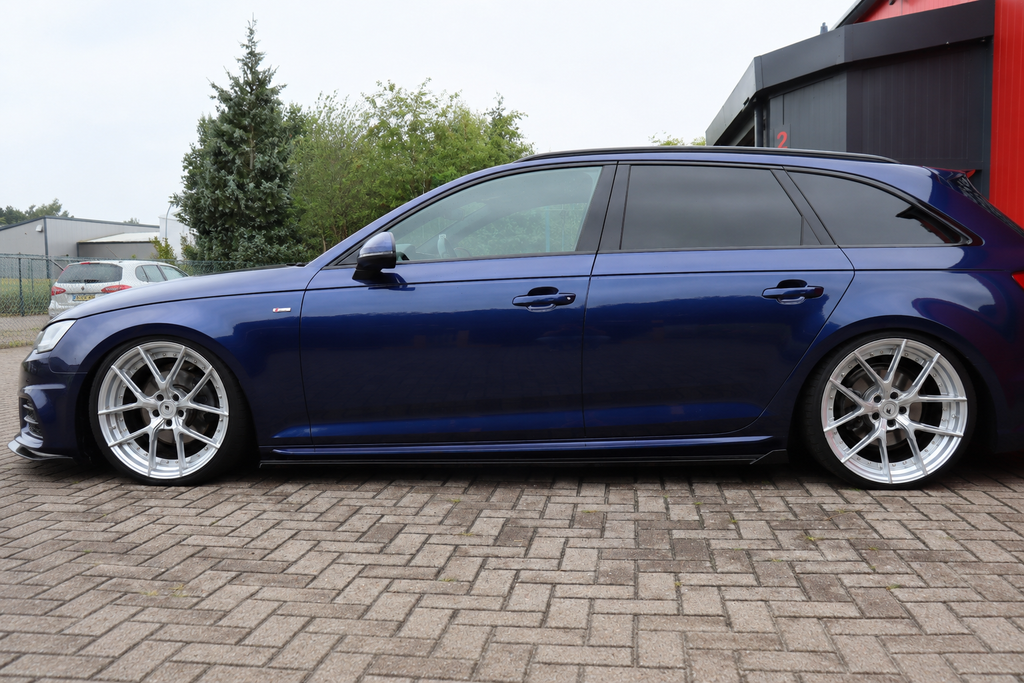 Seitenschweller mit Wing für Audi A4 B9 S-Line Facelift Competition