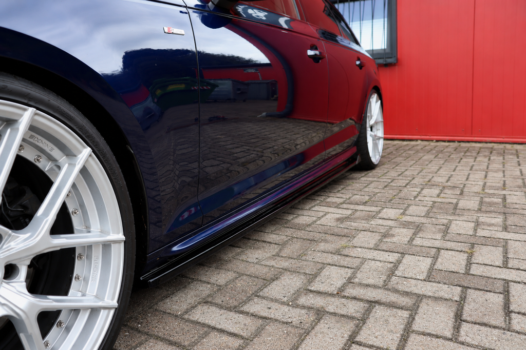 Seitenschweller mit Wing für Audi A4 B9 S-Line Facelift Competition