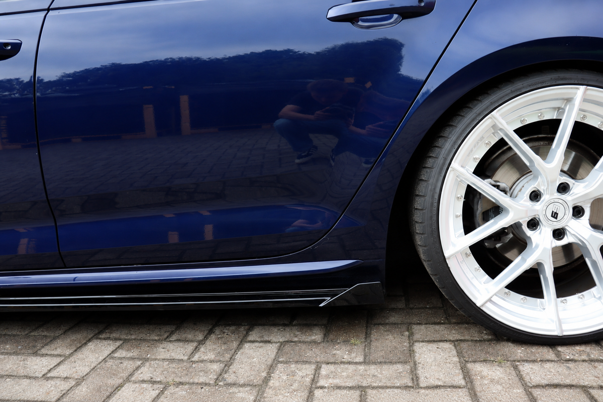 Seitenschweller mit Wing für Audi A4 B9 S-Line Facelift Competition