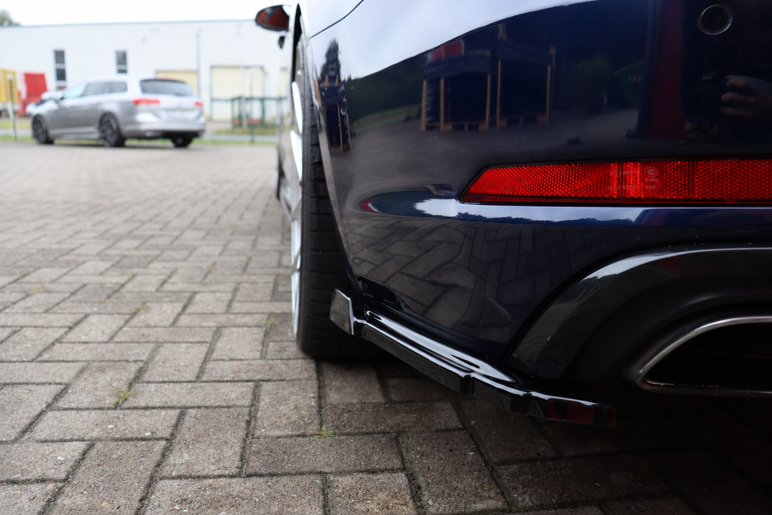 Heckansatz Seitenteile mit Wings für Audi A4 B9 S-Line Facelift Competition