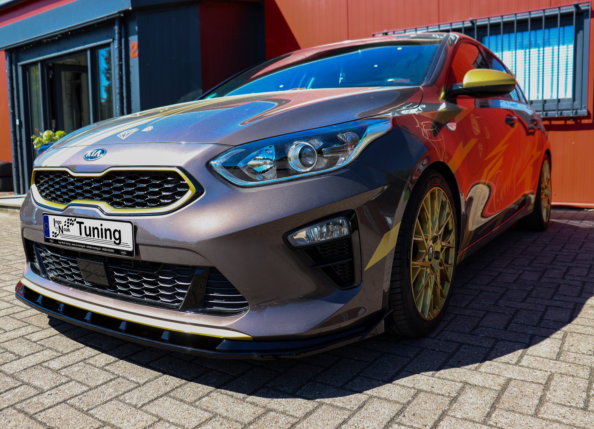 CUP Frontspoilerlippe mit Wing für Kia Ceed CD Standard