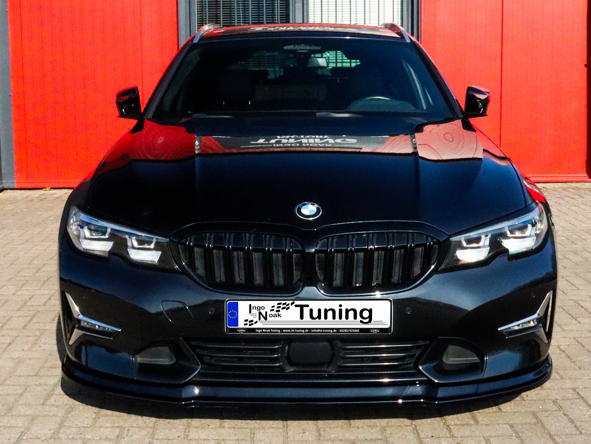 Frontspoilerlippe für BMW 3er G20/G21 ohne M-Paket von Ingo Noak Tuning, aus ABS-Kunststoff, passend für das Fahrzeug.