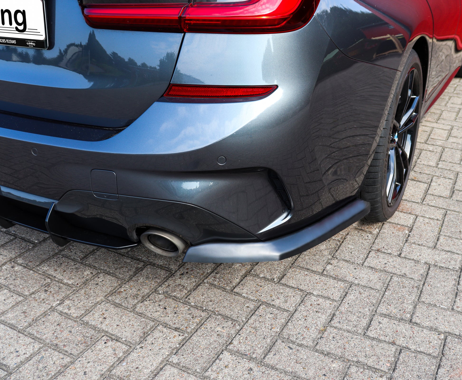 Heckansatz Seitenteile aus ABS für BMW 3er G20 G21 M-Paket, schwarz, hochwertige Tuning-Teile von Ingo Noak Tuning