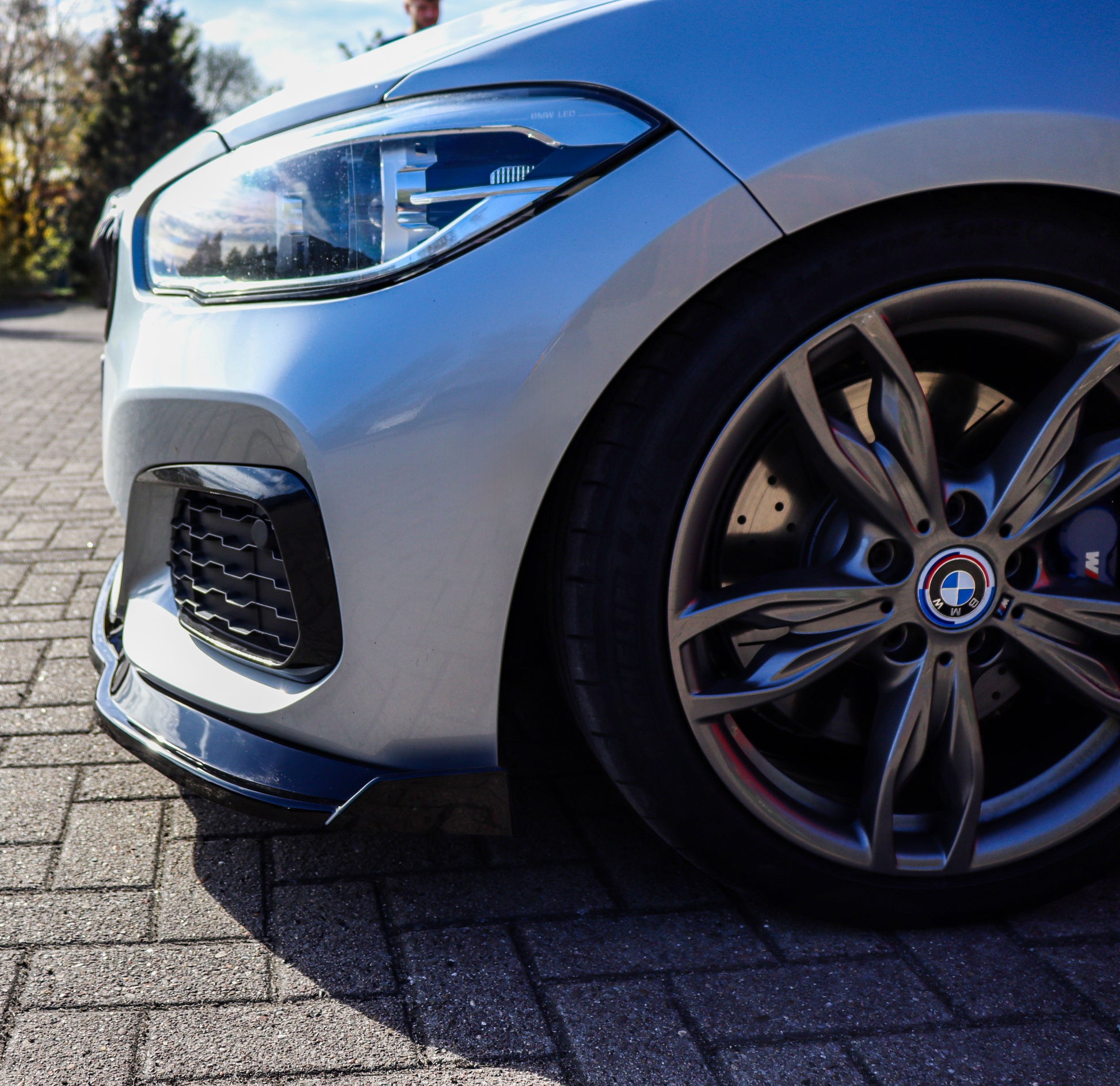 BMW 1er F20 M-140i Frontspoilerlippe mit Wing, Ingo Noak Tuning, aus ABS-Kunststoff, für Modelljahr 2015-2019