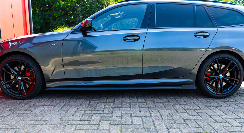 Seitenschweller mit Wing aus ABS für BMW 3er G20 G21 M-340i, Ingo Noak Tuning, seitliche Fahrzeugverkleidung