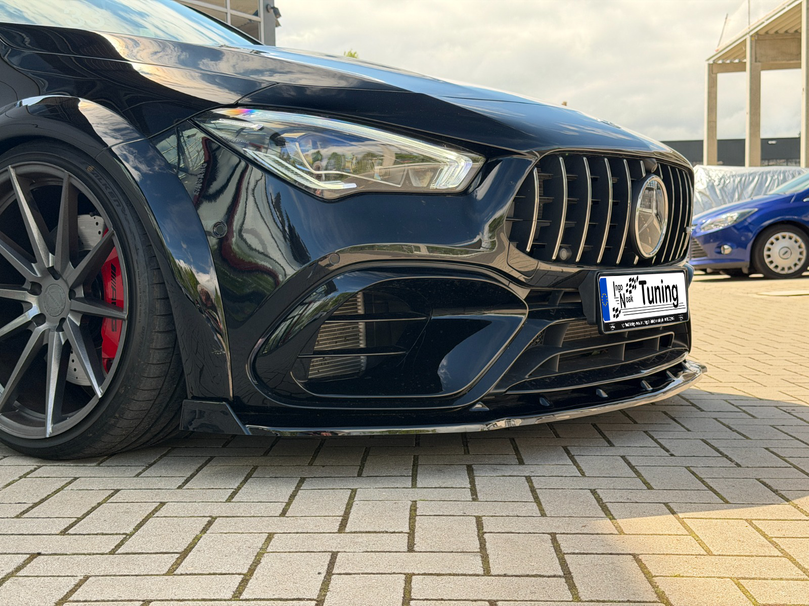 CUP Frontspoilerlippe mit Wings aus ABS für Mercedes CLA 35/45 AMG Aeropaket