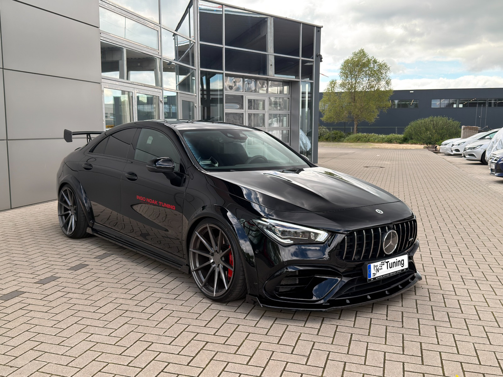 CUP Frontspoilerlippe mit Wings aus ABS für Mercedes CLA 35/45 AMG Aeropaket