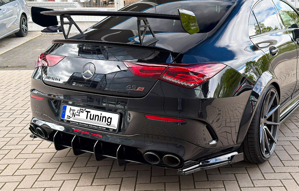 Gefräster Heckansatz aus ABS für Mercedes CLA 35/45 AMG + Aeropaket