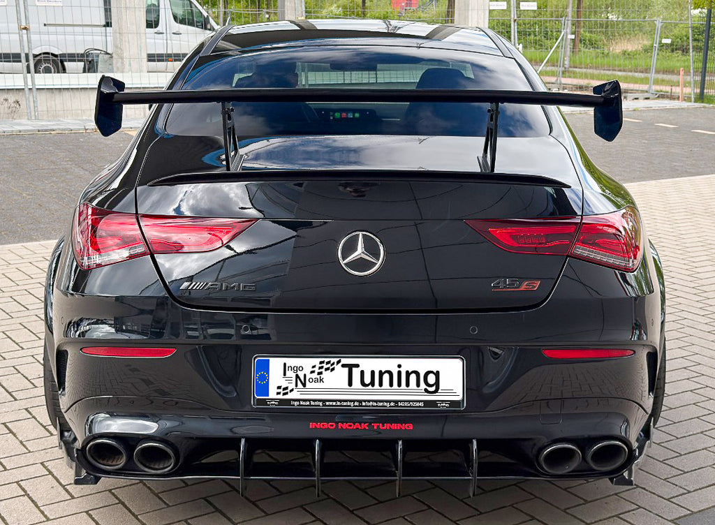 Gefräster Heckansatz aus ABS für Mercedes CLA 35/45 AMG + Aeropaket