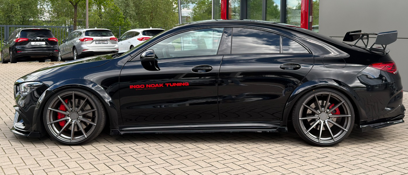 CUP Seitenschweller mit Wing aus ABS für Mercedes CLA 35/45 AMG
