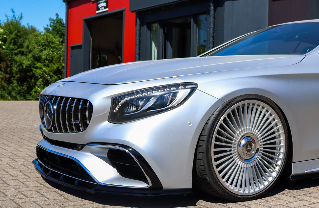 CUP Frontspoilerlippe aus ABS für Mercedes S-Coupe AMG + AMG-Line