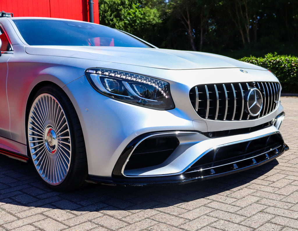 CUP Frontspoilerlippe aus ABS für Mercedes S-Coupe AMG + AMG-Line