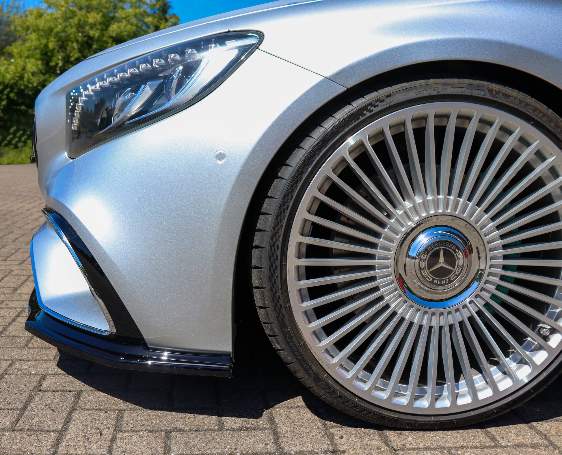CUP Frontspoilerlippe aus ABS für Mercedes S-Coupe AMG + AMG-Line