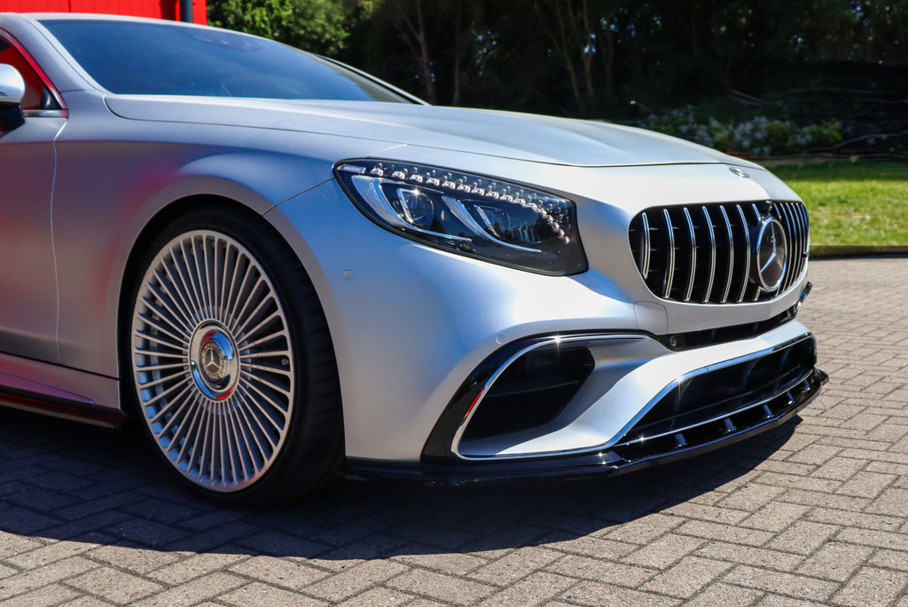 CUP Frontspoilerlippe aus ABS für Mercedes S-Coupe AMG + AMG-Line