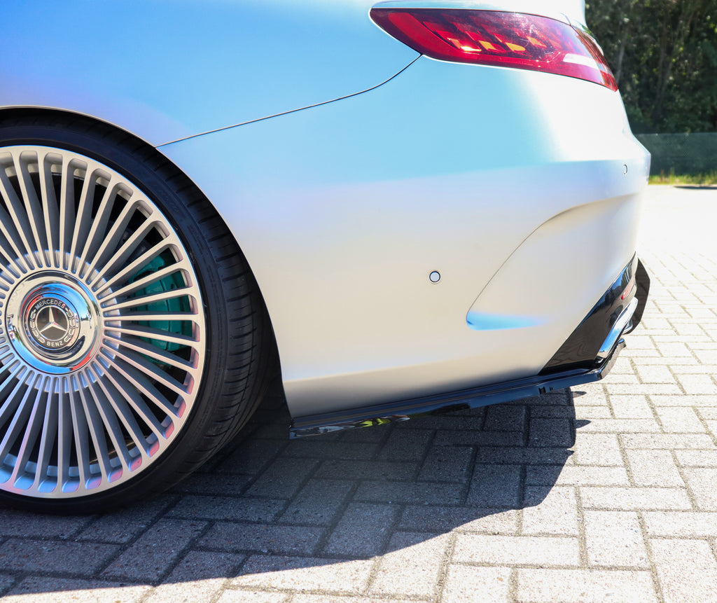 Heckansatz Seitenteile aus ABS für Mercedes S-Coupe AMG + AMG-Line