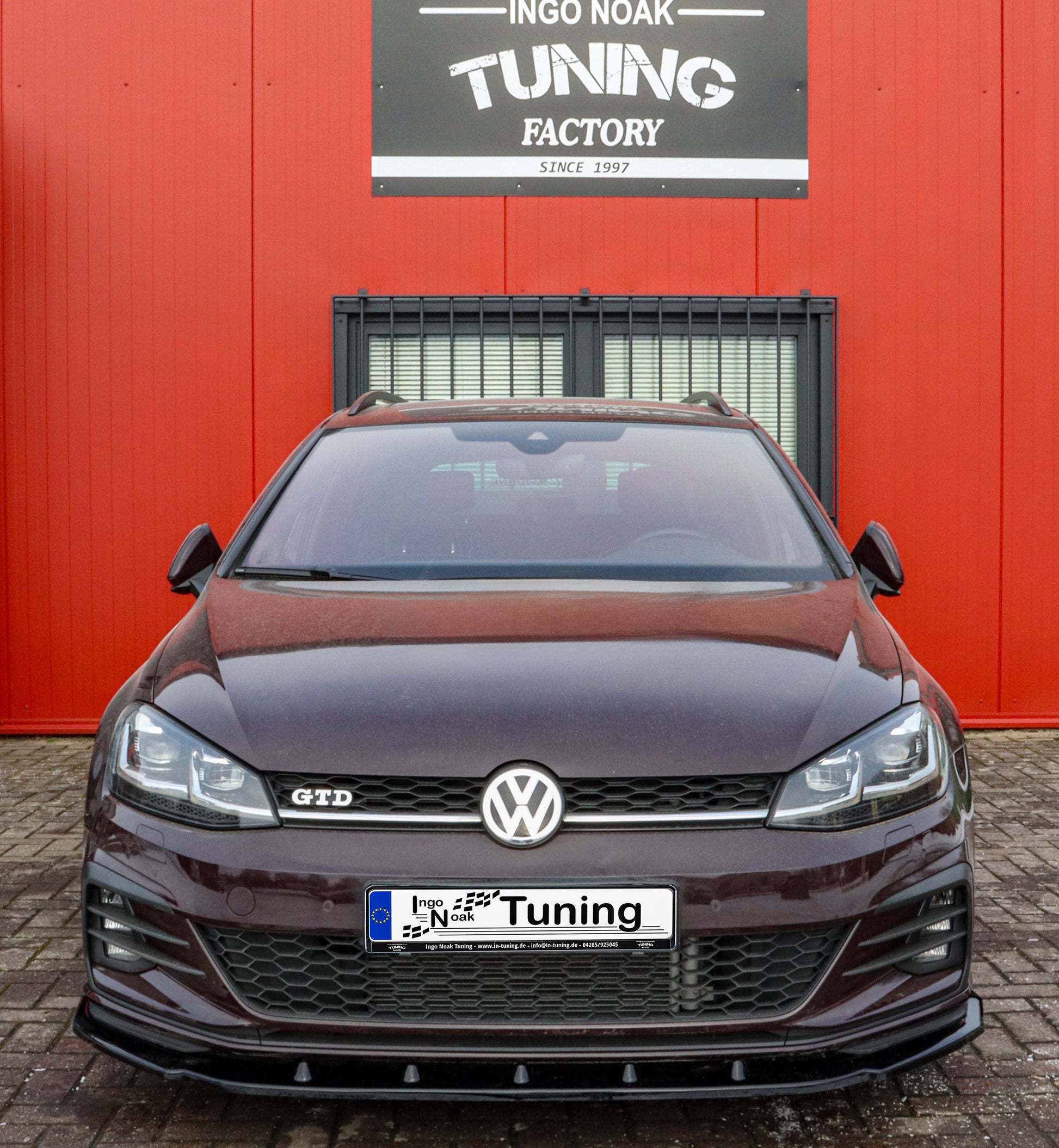 Cup Frontspoilerlippe für VW Golf 7 GTI + GTD AU Facelift