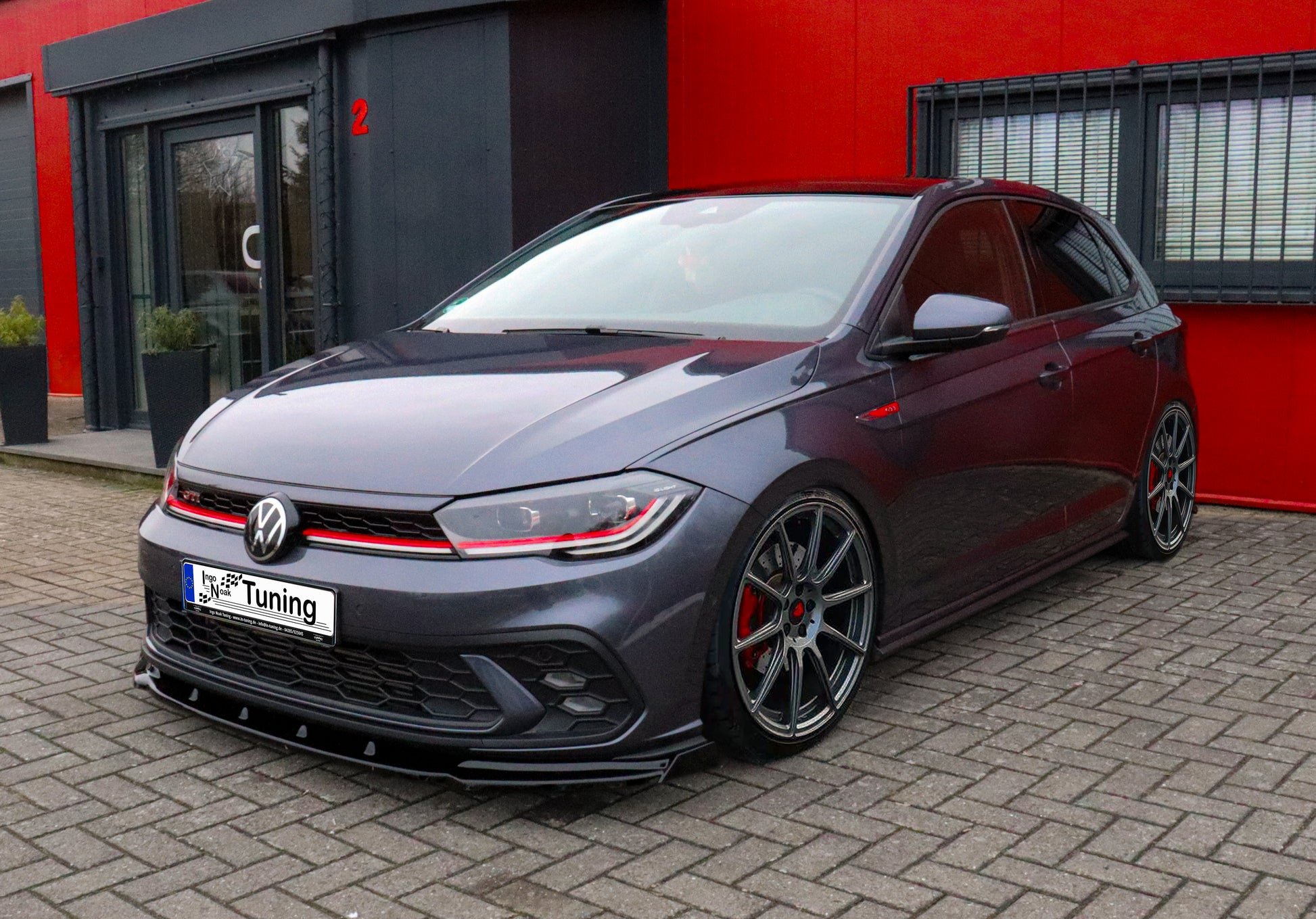 Spoilerschwert Cuplippe mit Wings für VW Polo 6 GTI 2G Facelift