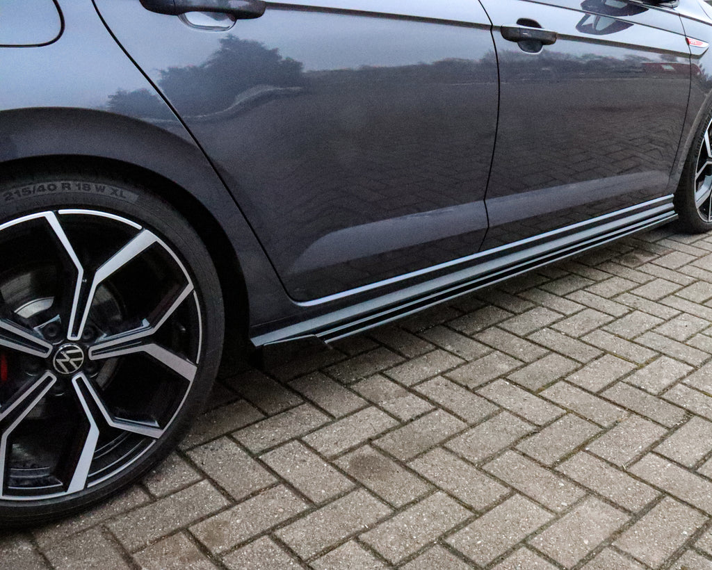 Seitenschweller mit Wings für VW Polo 6 GTI 2G Facelift