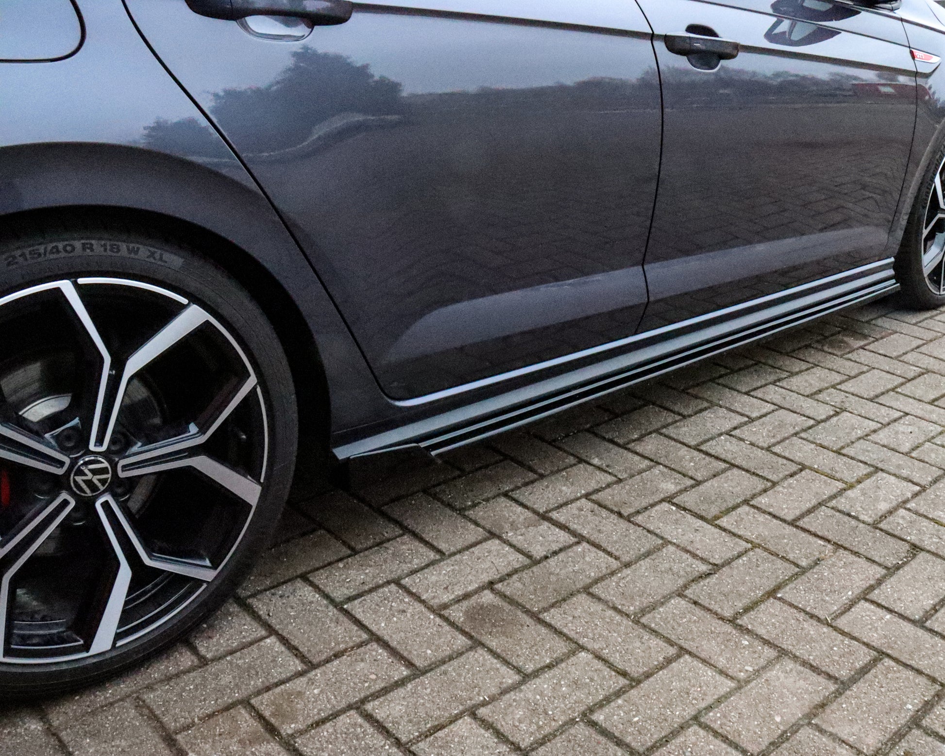 Seitenschweller mit Wings für VW Polo 6 GTI 2G Facelift