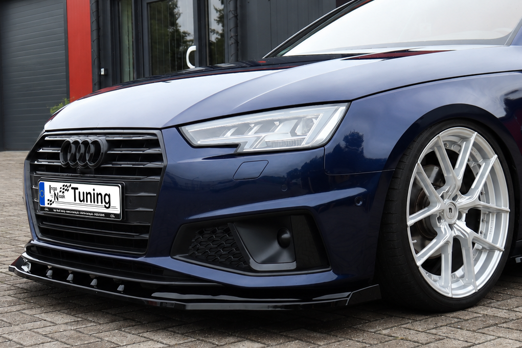 Cup Frontspoilerlippe mit Wings für Audi A4 B9 S-Line Facelift Competition