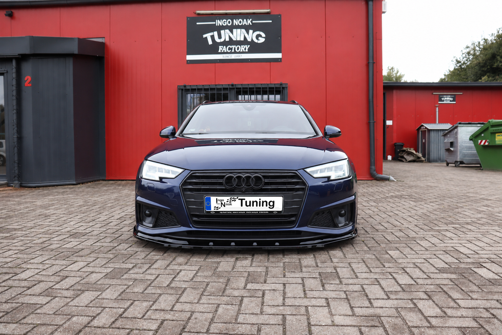 Cup Frontspoilerlippe mit Wings für Audi A4 B9 S-Line Facelift Competition