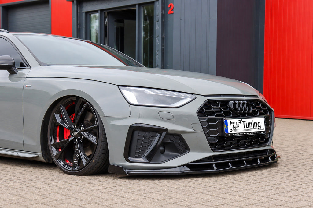 Cup Frontspoilerlippe mit Wings für Audi A4 B9 S-Line Facelift