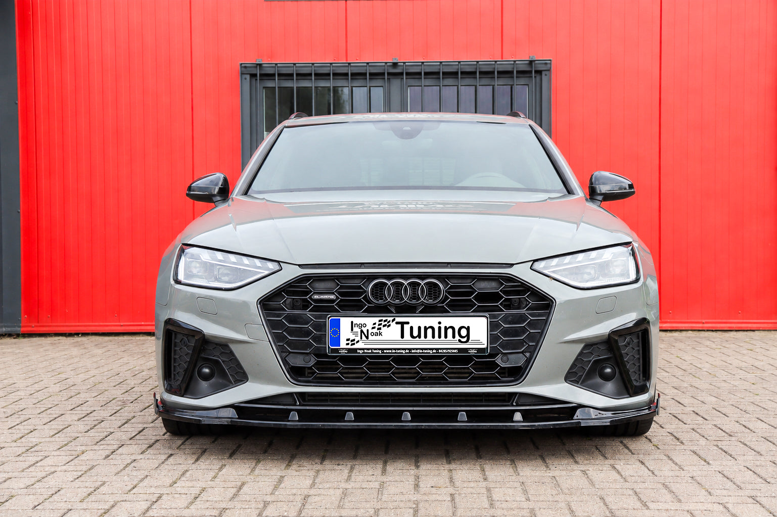 Cup Frontspoilerlippe mit Wings für Audi A4 B9 S-Line Facelift