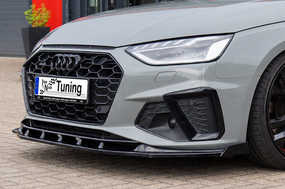 Cup Frontspoilerlippe mit Wings für Audi A4 B9 S-Line Facelift