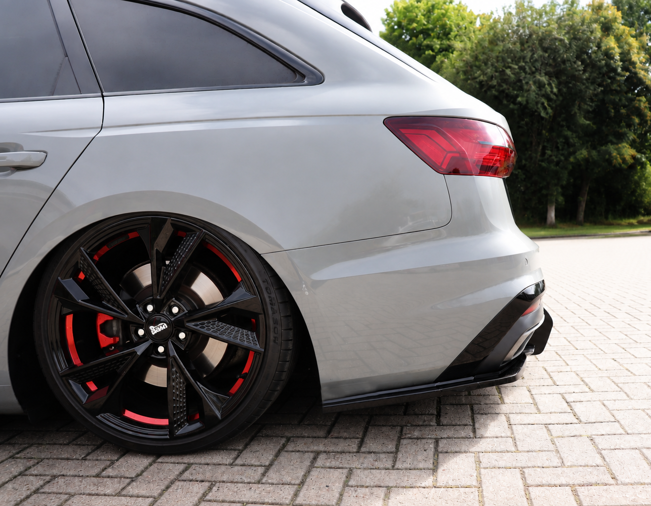Heckansatz Seitenteile für Audi A4 B9 8W S-Line Facelift