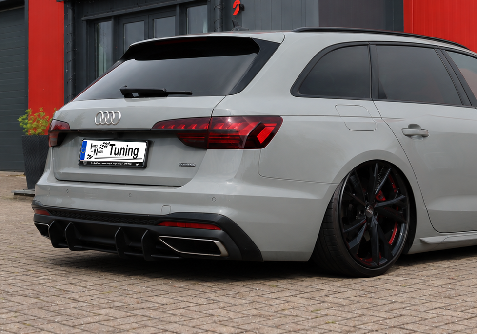 Gefräster Heckansatz für Audi A4 B9 8W S-Line Facelift